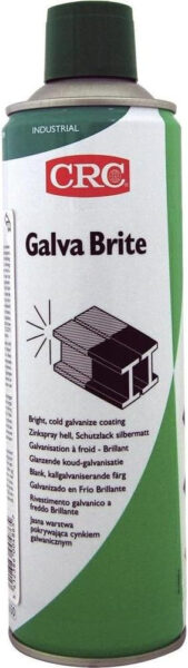 CRC Galva Brite Zinc-Aluminium Protective Coating Spray – Bright Galvanizing Touch-Up Aerosol (400 ml)