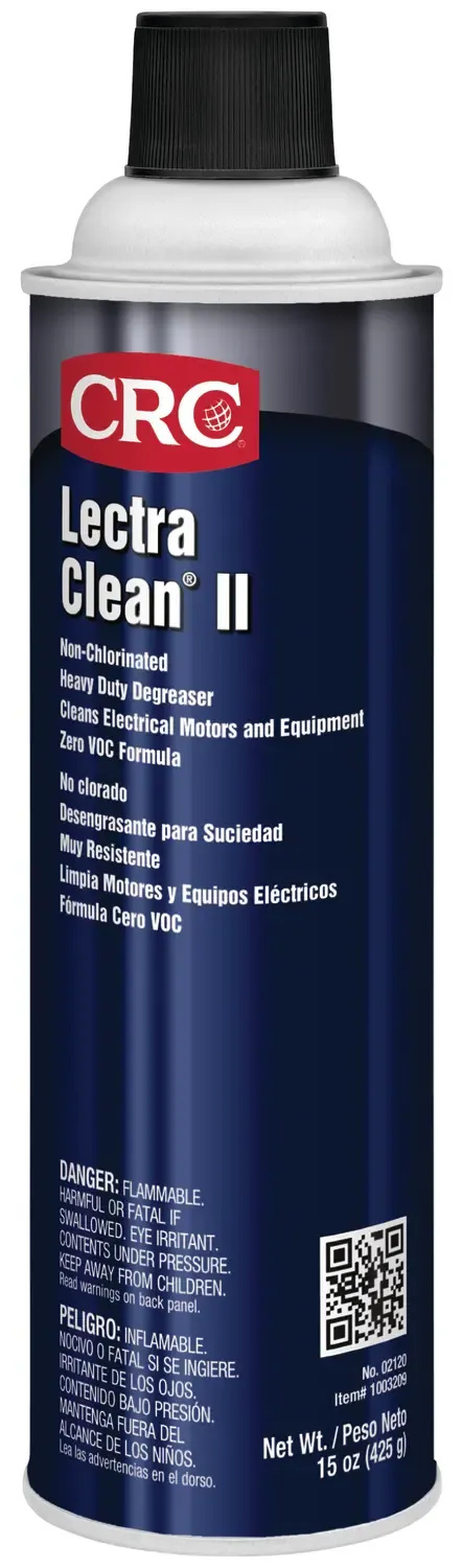 CRC Lectra Clean Electrical Parts Cleaner – Non-Flammable Heavy-Duty Degreaser Aerosol (400 ml, Ref. 10106)